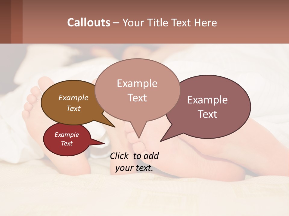 Girl And Boy In Bed PowerPoint Template