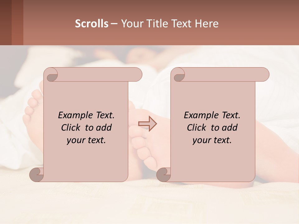 Girl And Boy In Bed PowerPoint Template