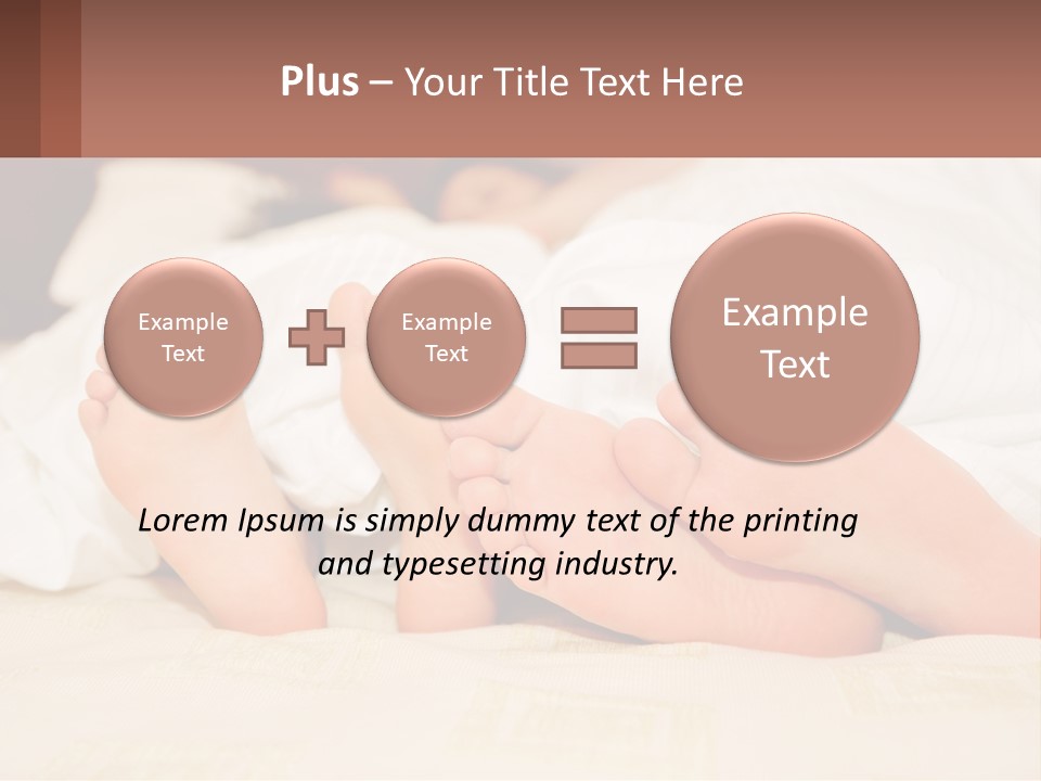 Girl And Boy In Bed PowerPoint Template