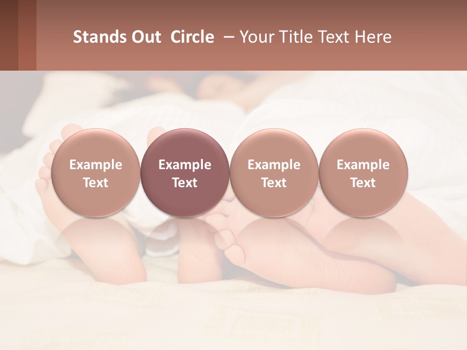 Girl And Boy In Bed PowerPoint Template