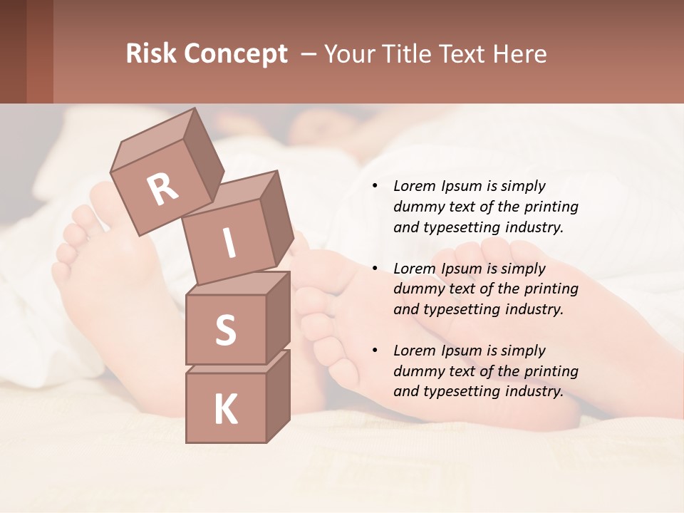 Girl And Boy In Bed PowerPoint Template