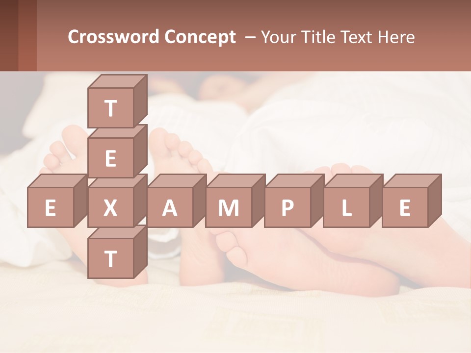 Girl And Boy In Bed PowerPoint Template