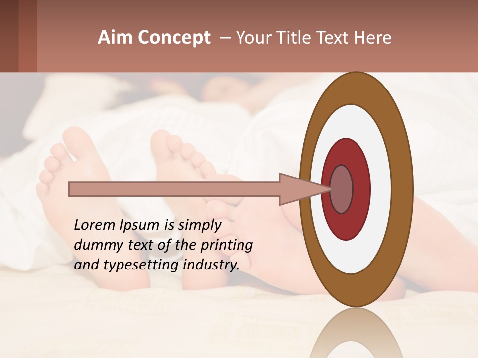 Girl And Boy In Bed PowerPoint Template