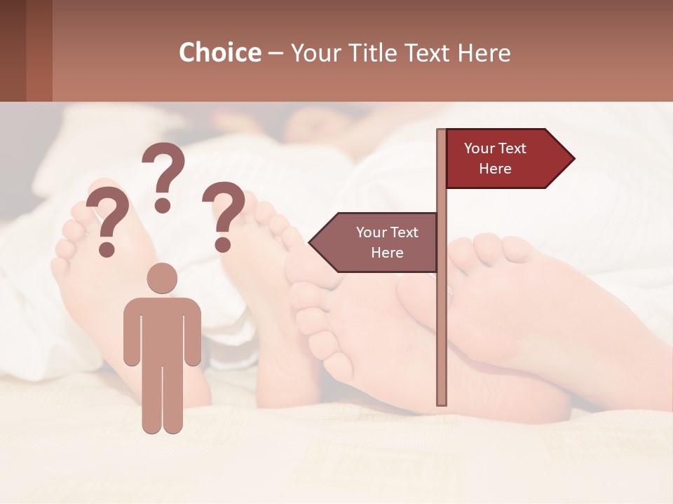 Girl And Boy In Bed PowerPoint Template