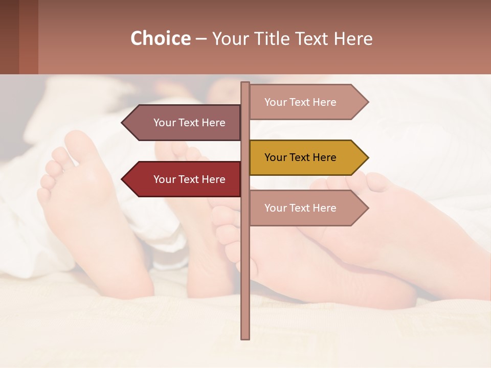 Girl And Boy In Bed PowerPoint Template