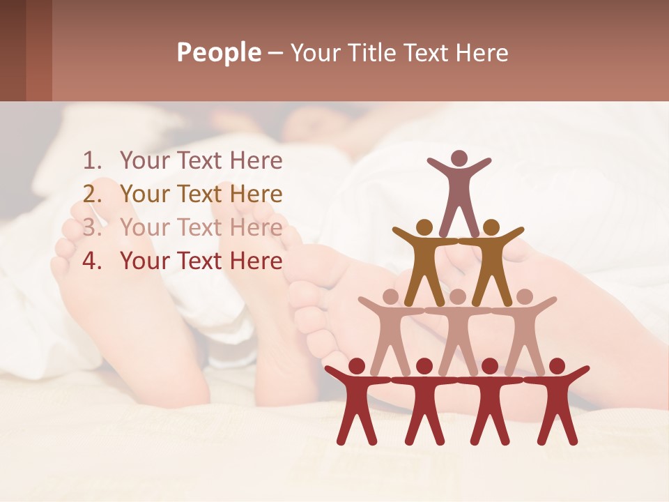 Girl And Boy In Bed PowerPoint Template