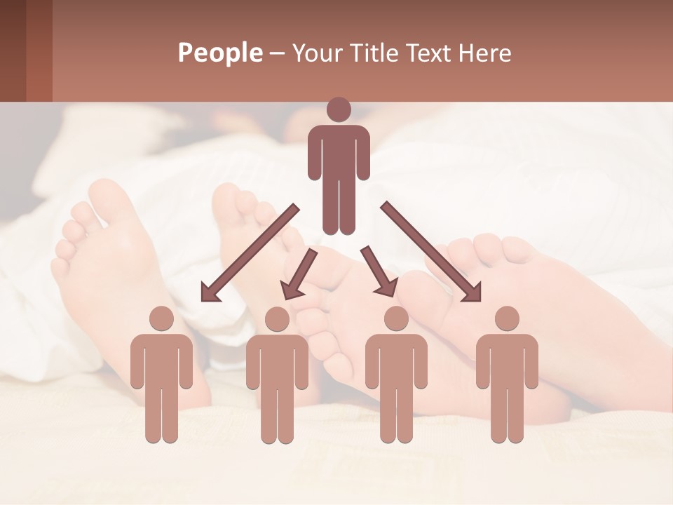 Girl And Boy In Bed PowerPoint Template