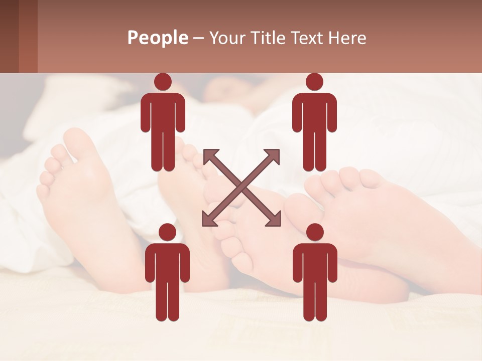 Girl And Boy In Bed PowerPoint Template