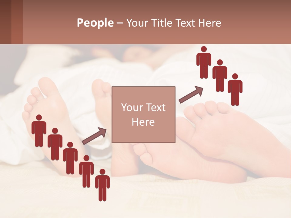 Girl And Boy In Bed PowerPoint Template