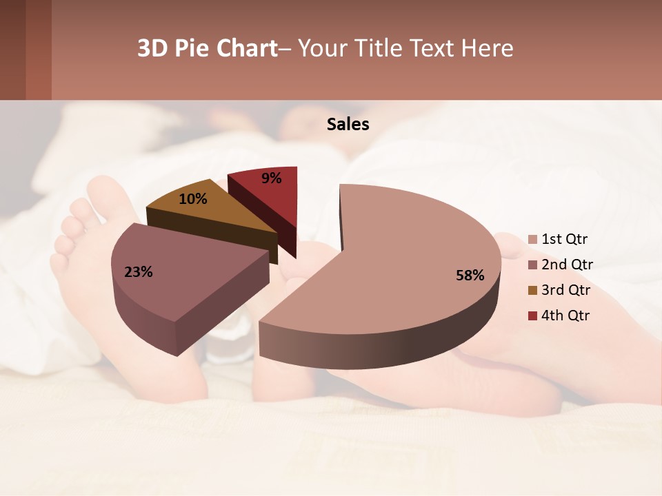 Girl And Boy In Bed PowerPoint Template