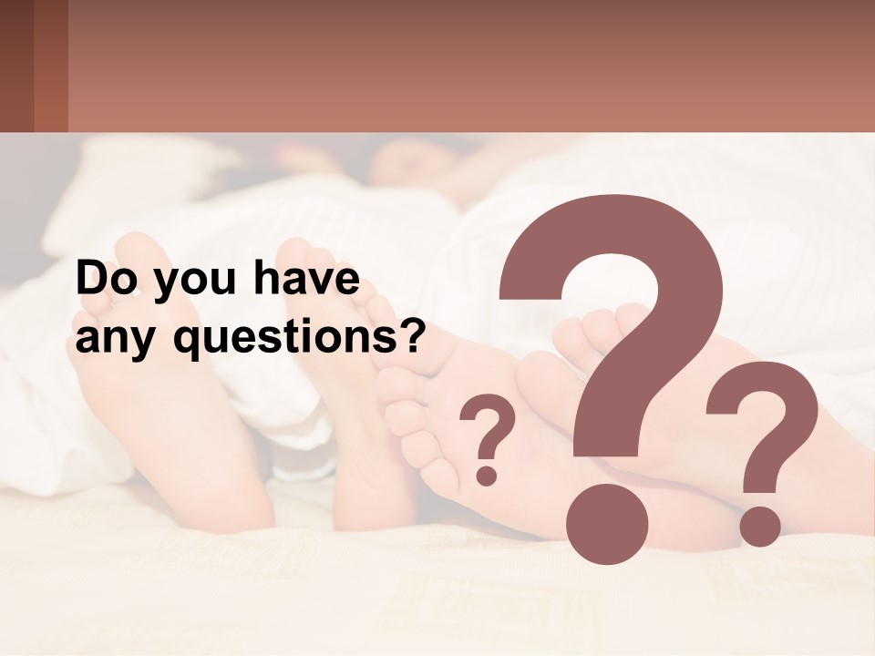 Girl And Boy In Bed PowerPoint Template