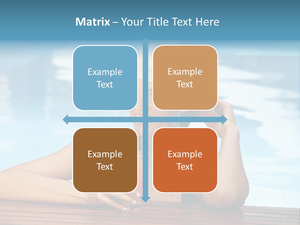 Girl In The Pool PowerPoint Template