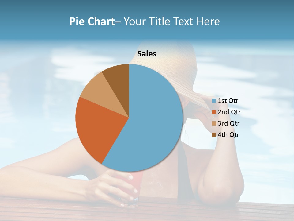 Girl In The Pool PowerPoint Template