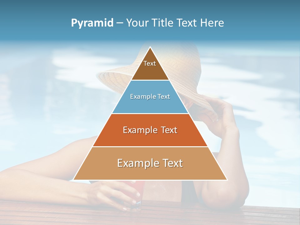 Girl In The Pool PowerPoint Template