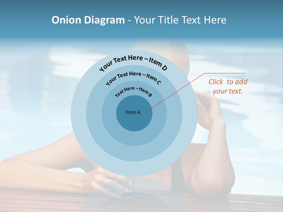 Girl In The Pool PowerPoint Template