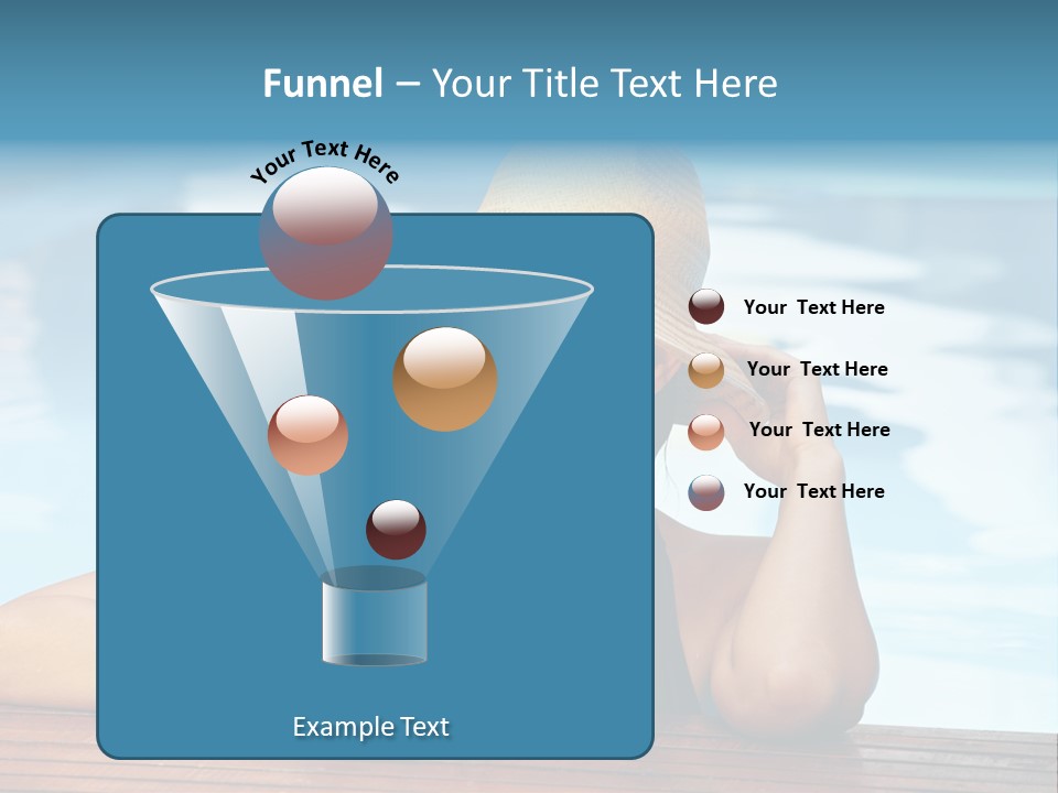 Girl In The Pool PowerPoint Template