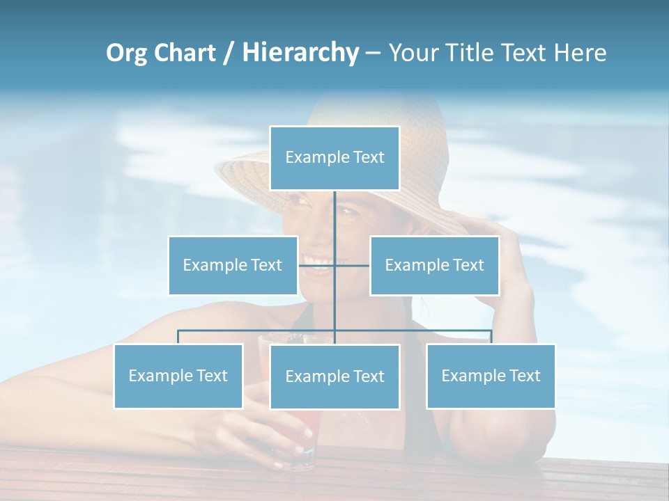 Girl In The Pool PowerPoint Template