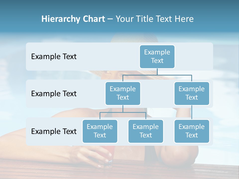 Girl In The Pool PowerPoint Template