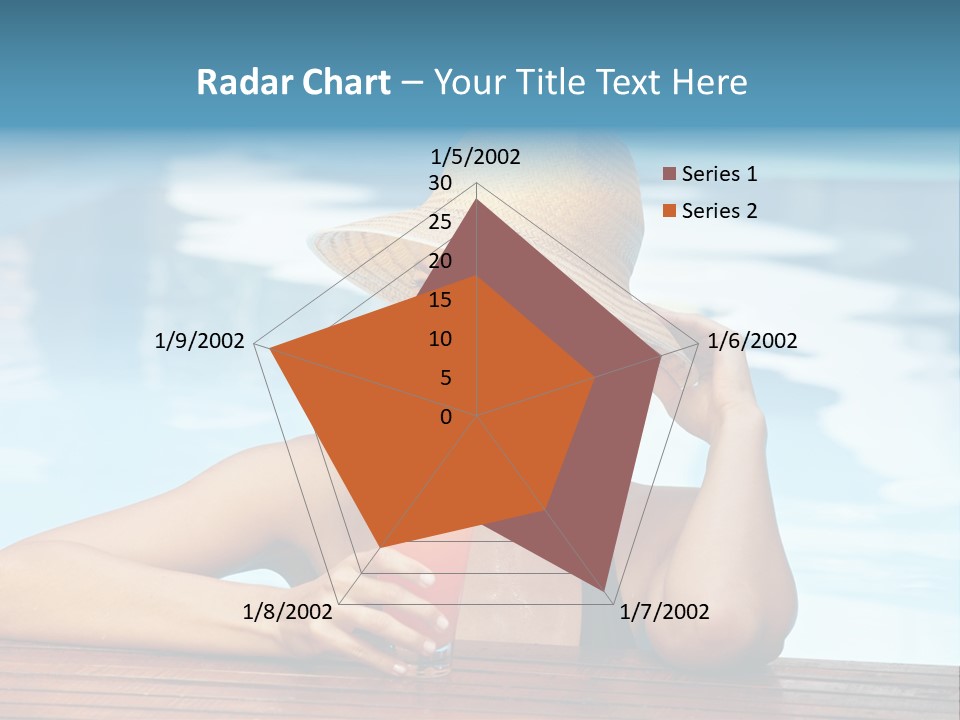 Girl In The Pool PowerPoint Template