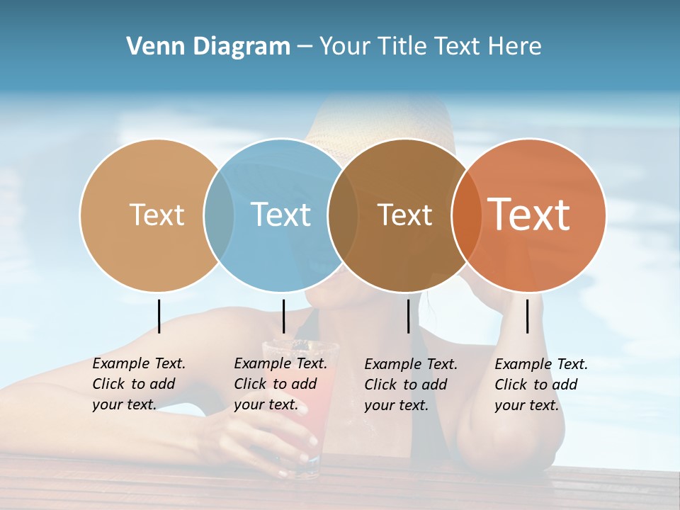 Girl In The Pool PowerPoint Template