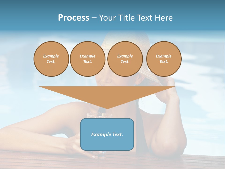 Girl In The Pool PowerPoint Template