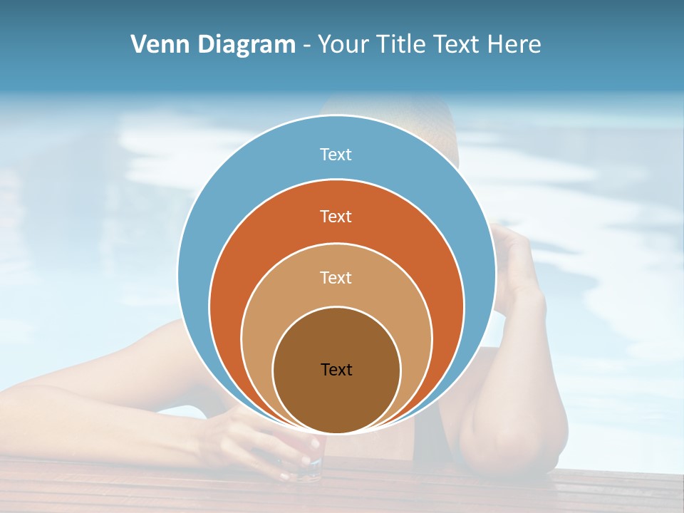 Girl In The Pool PowerPoint Template