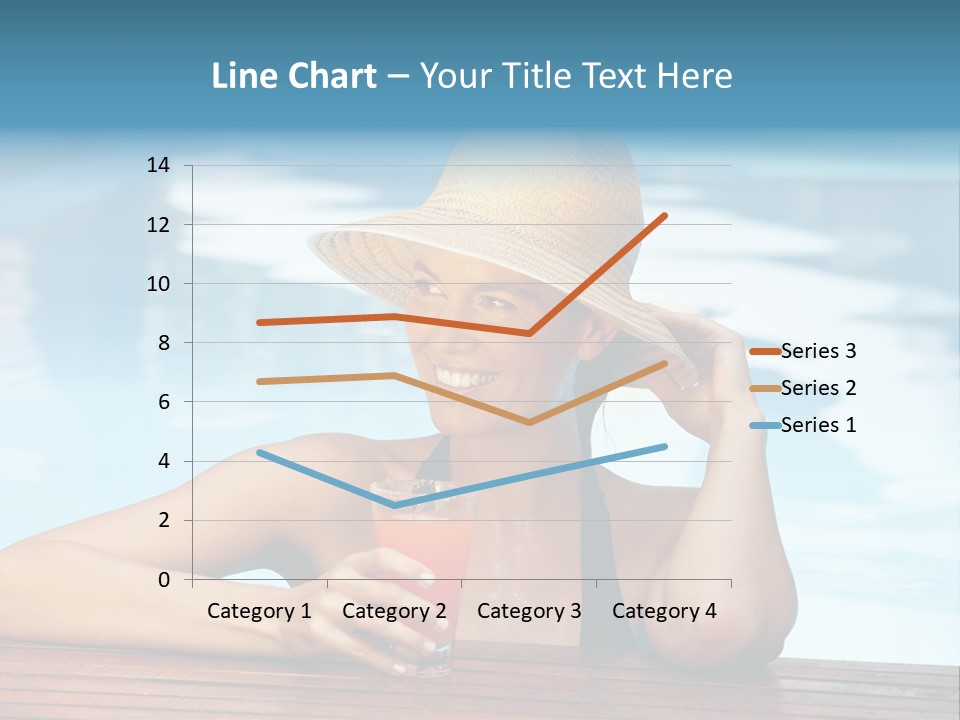 Girl In The Pool PowerPoint Template