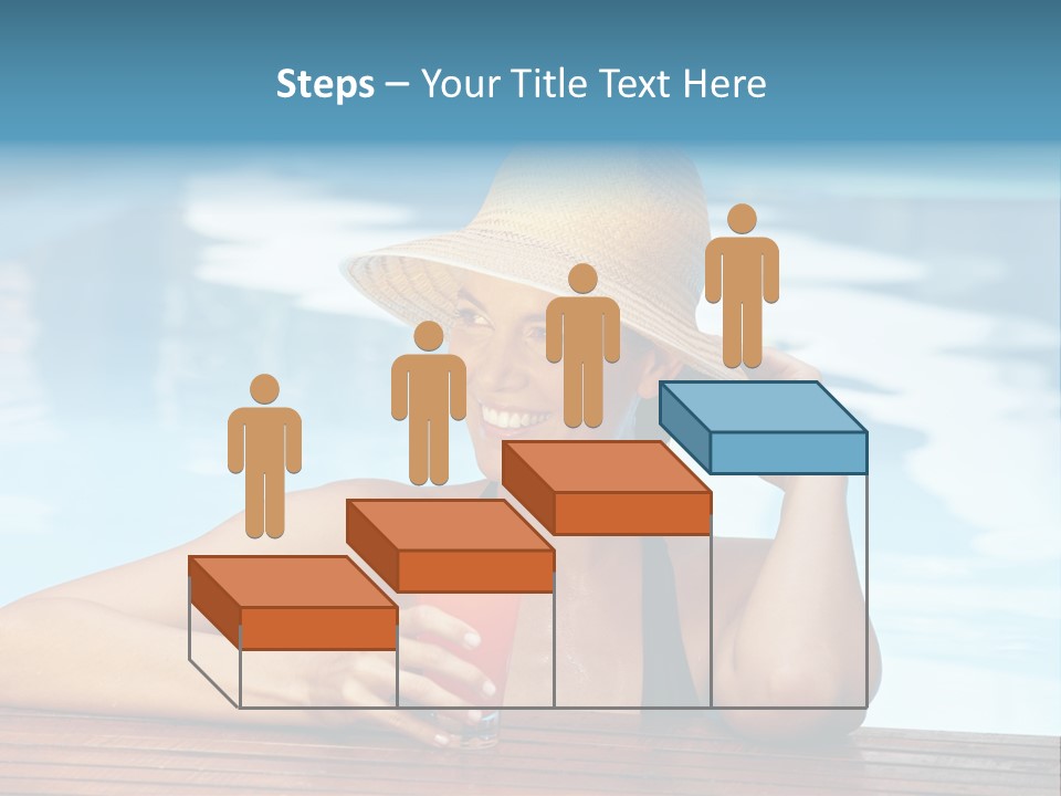 Girl In The Pool PowerPoint Template