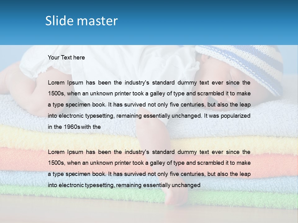 Sleeping Baby PowerPoint Template