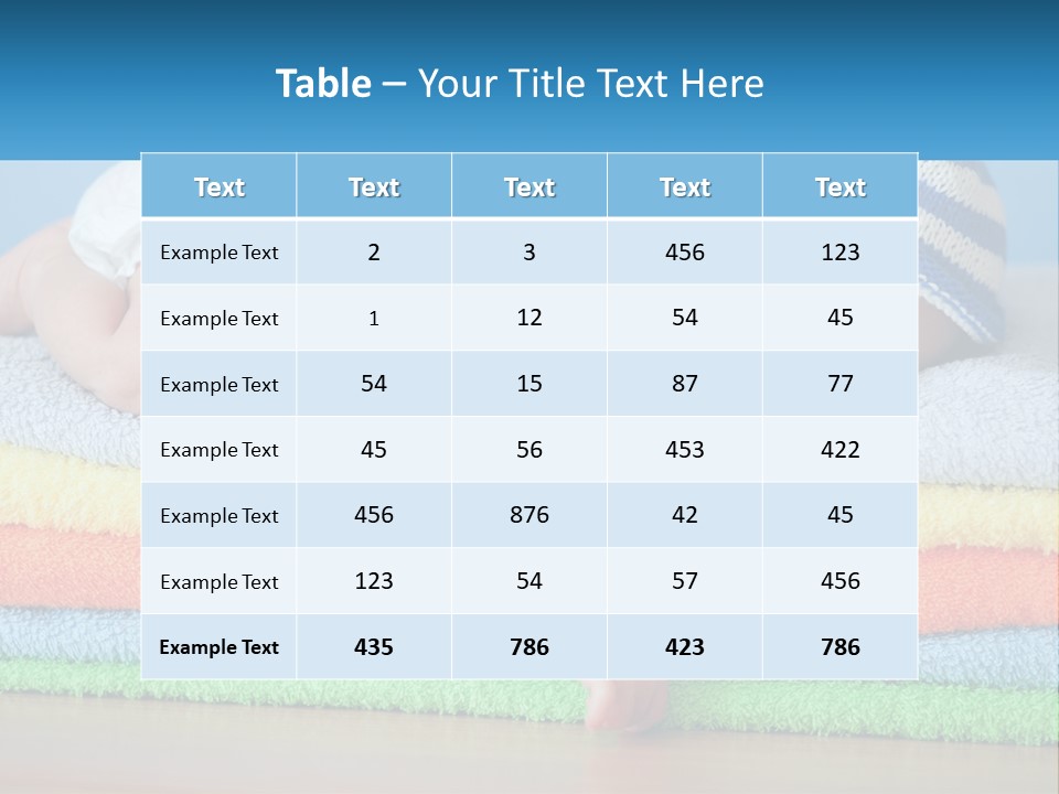 Sleeping Baby PowerPoint Template