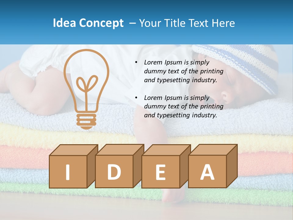 Sleeping Baby PowerPoint Template