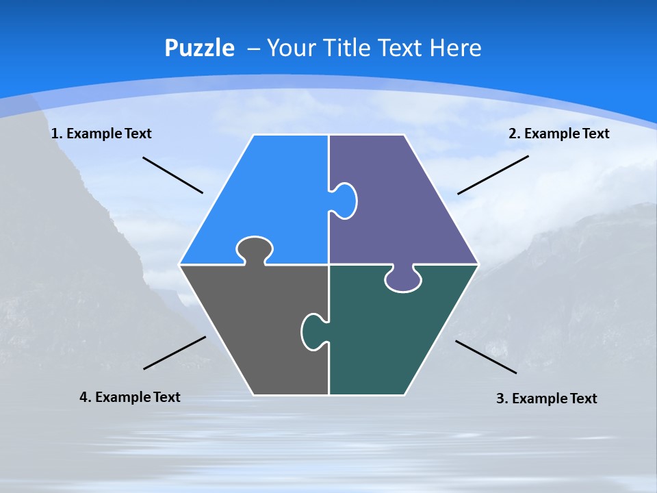 Mountains And Water PowerPoint Template