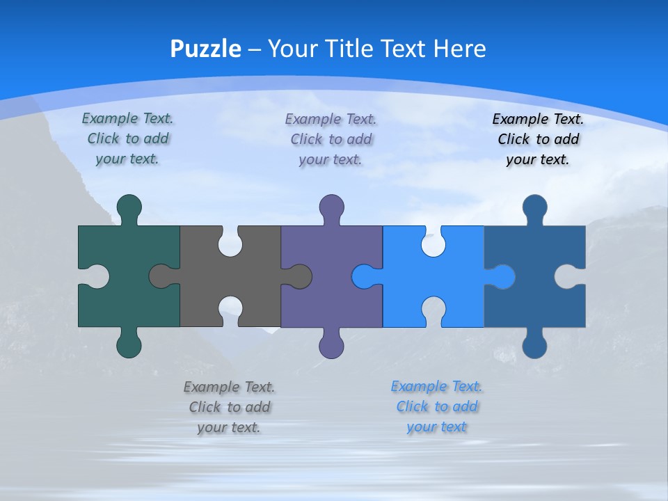Mountains And Water PowerPoint Template