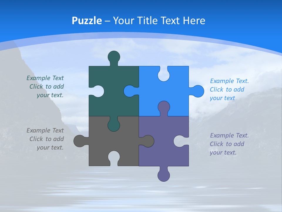 Mountains And Water PowerPoint Template