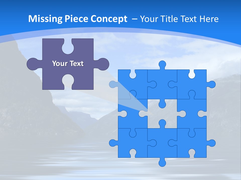 Mountains And Water PowerPoint Template