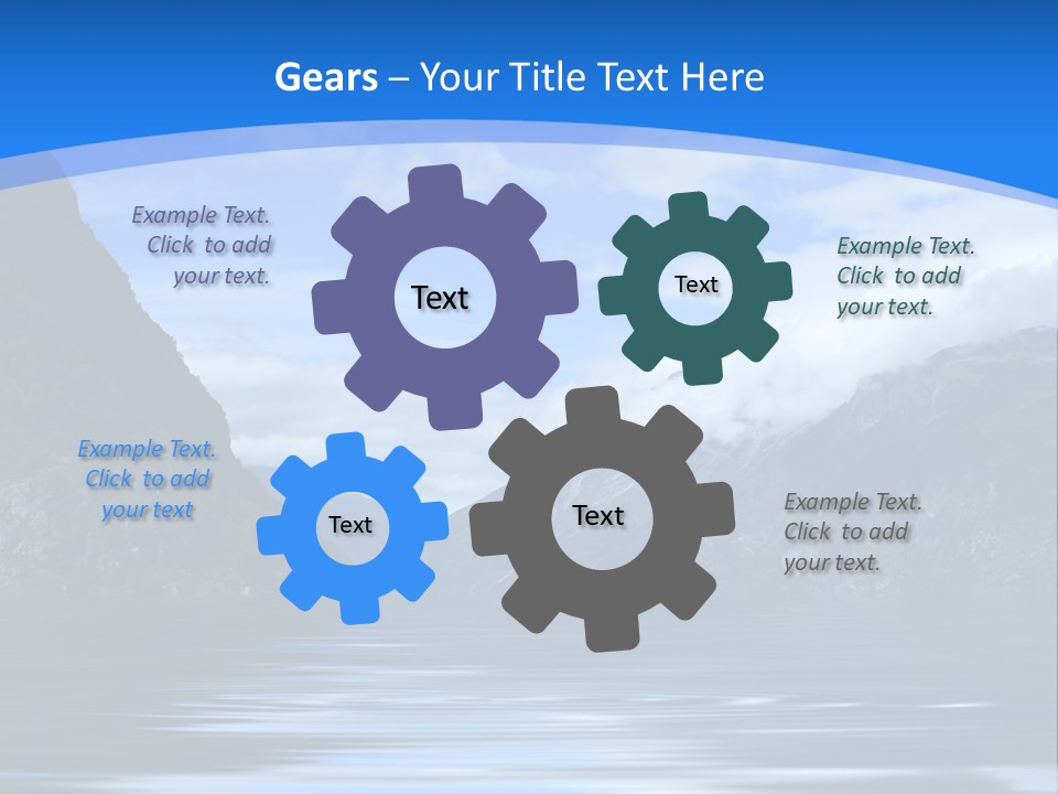 Mountains And Water PowerPoint Template