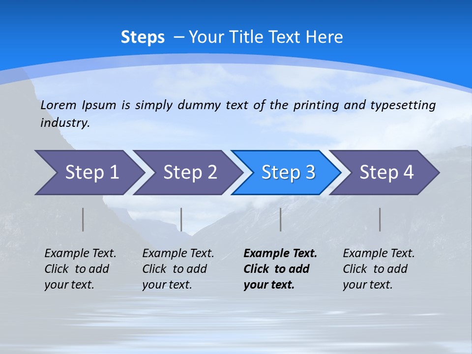 Mountains And Water PowerPoint Template