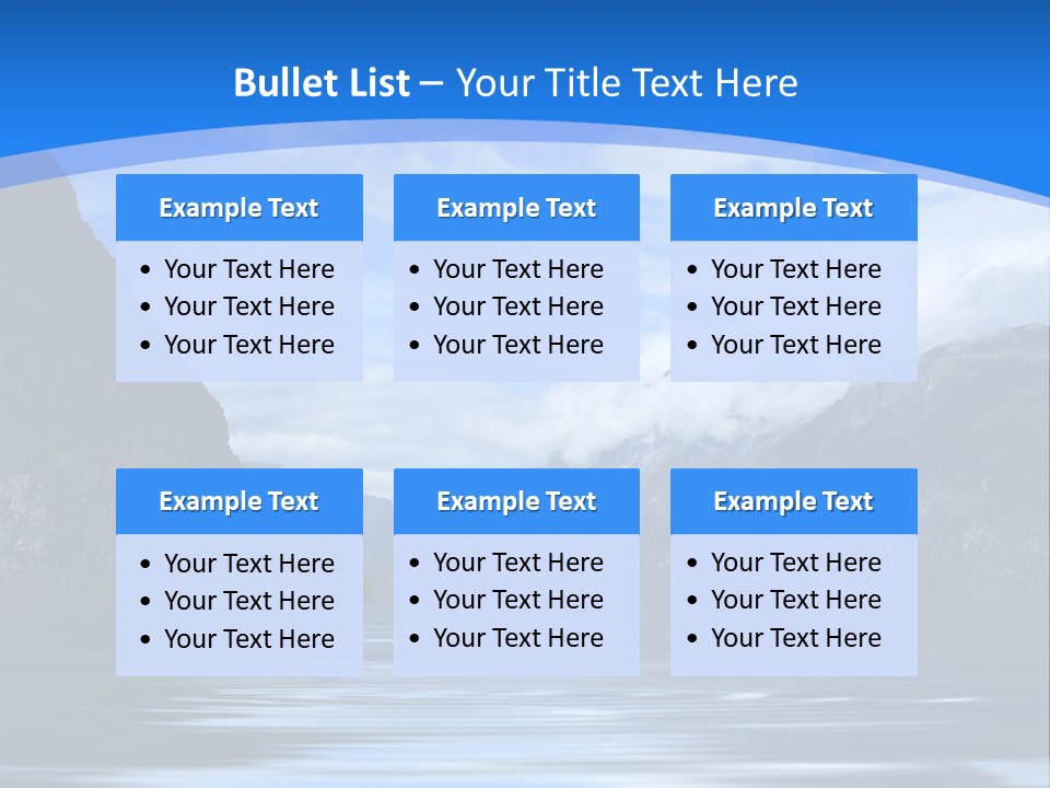 Mountains And Water PowerPoint Template