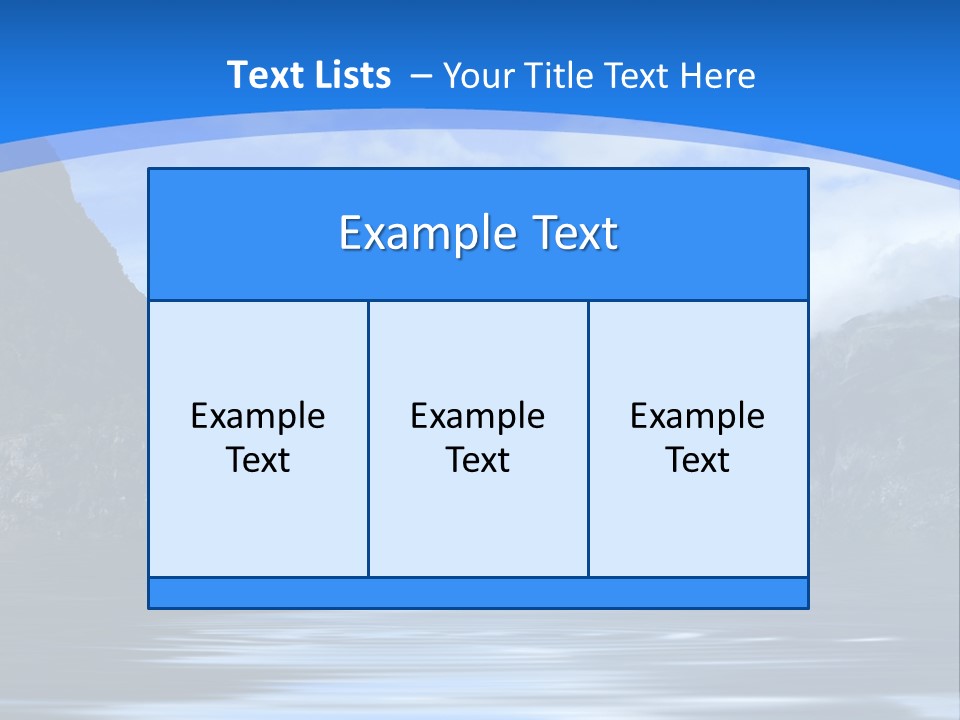 Mountains And Water PowerPoint Template