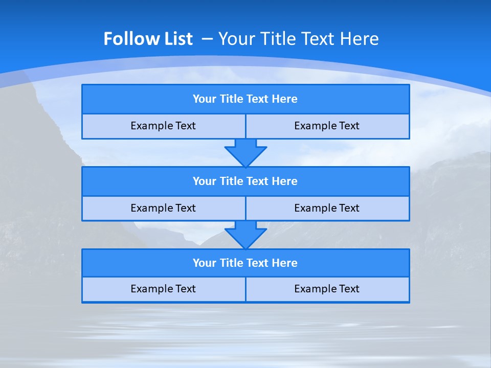 Mountains And Water PowerPoint Template