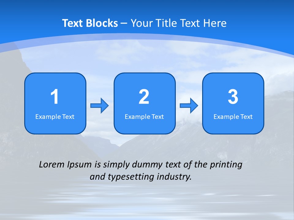 Mountains And Water PowerPoint Template