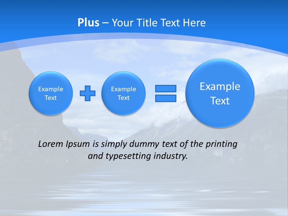 Mountains And Water PowerPoint Template