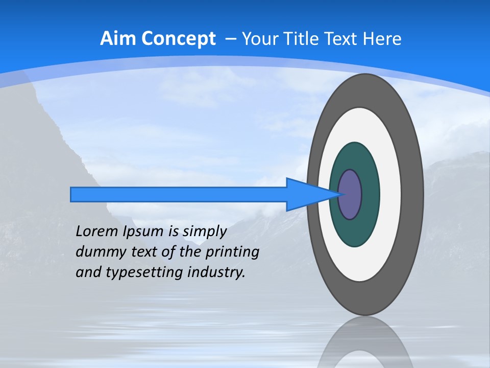 Mountains And Water PowerPoint Template