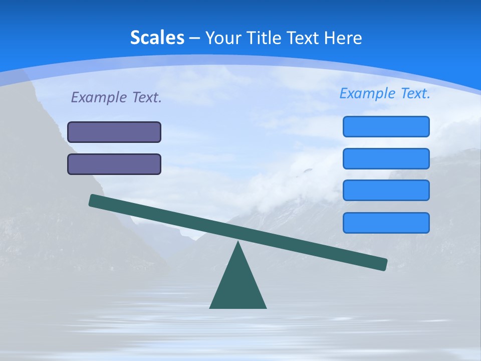Mountains And Water PowerPoint Template