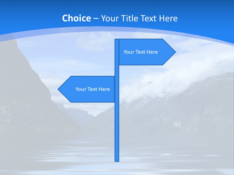 Mountains And Water PowerPoint Template