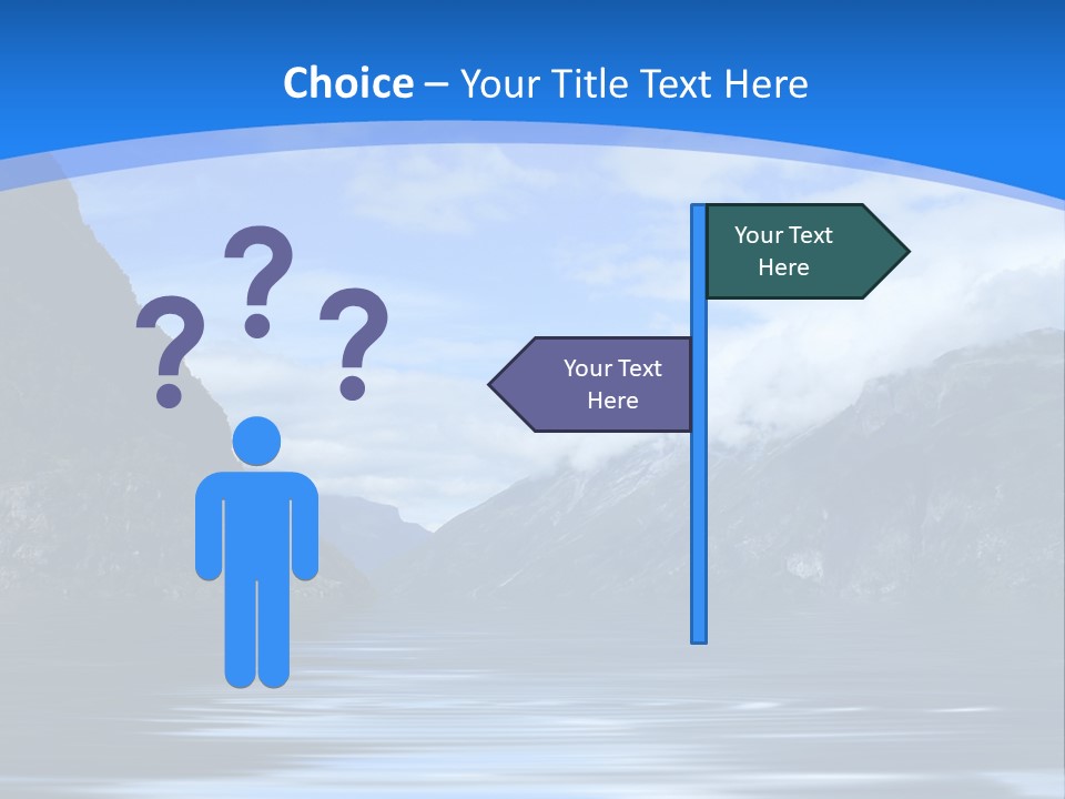 Mountains And Water PowerPoint Template