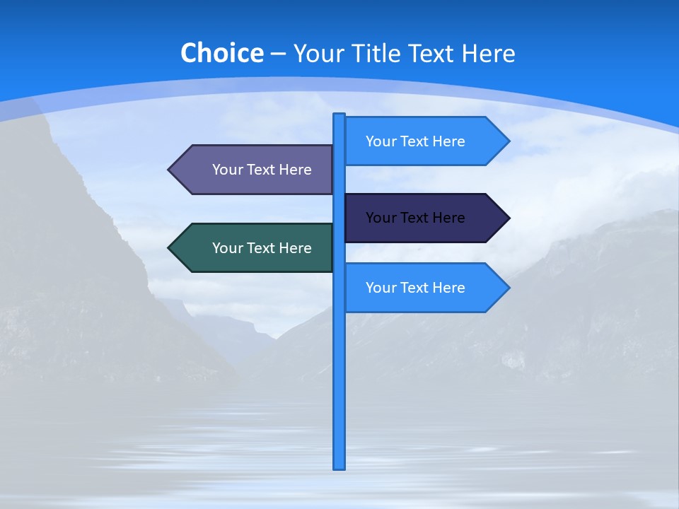 Mountains And Water PowerPoint Template