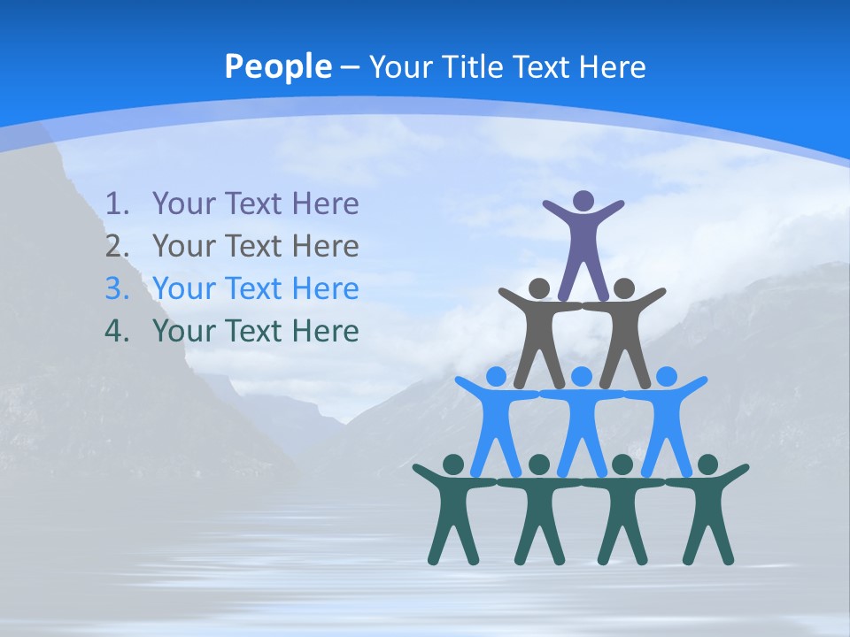 Mountains And Water PowerPoint Template