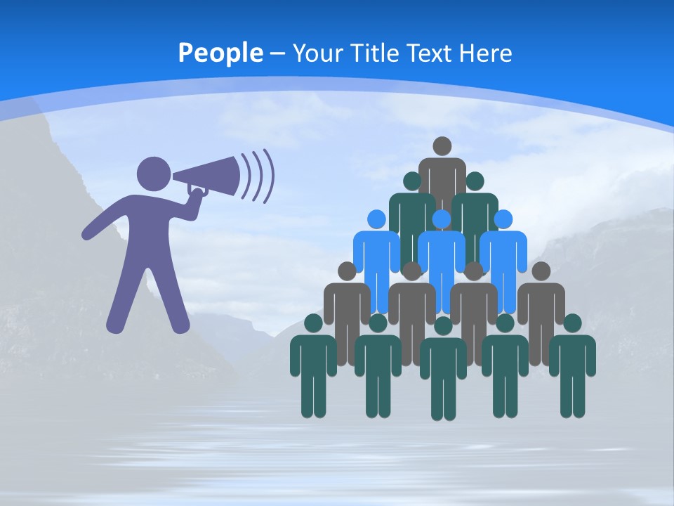 Mountains And Water PowerPoint Template