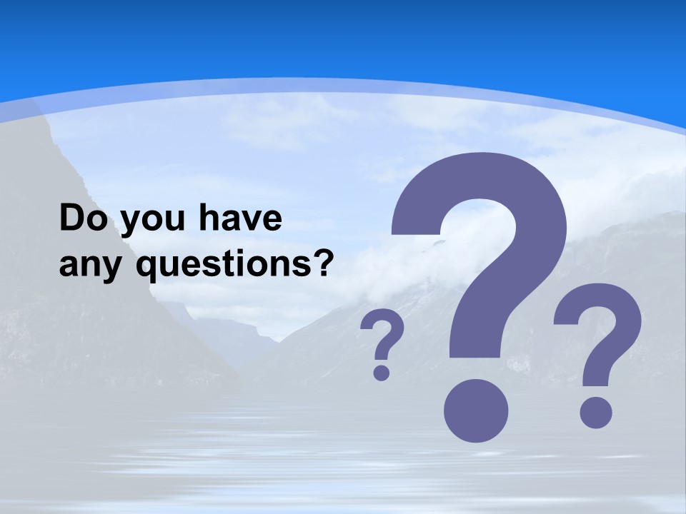 Mountains And Water PowerPoint Template